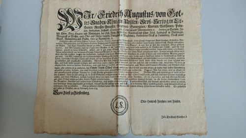Historische dokumente edikt - historische, dokumente: