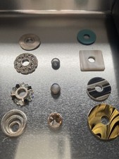 Ringding, Silberscheiben je 25€, Tops 25€, Acryl 15€