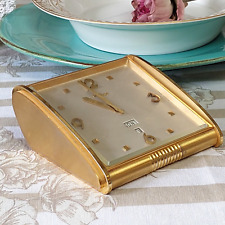 Brevet Swiss, Tischuhr, IMHOF Pultuhr, vergoldetes Messinggehäuse Sammlerstück