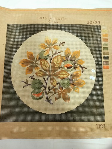 Bedruckter stramin blumen - bedruckter, stramin,