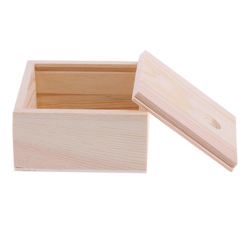 Natürliche holzkiste - natürliche,