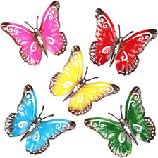 5er Set Metall Schmetterlinge
