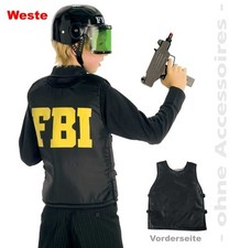 FBI-Weste schwarz 128-164