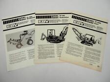 3 Prospekte Case TL100 TF700 TF1000 Grabenfräse 1980