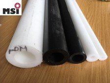 POM Hohlstab Rohr D 20mm bis D 130mm Länge ab 20mm!! natur weiß schwarz Rundstab