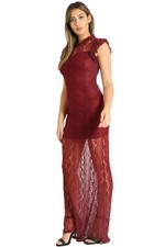 Maxikleid Damen Spitze Lang