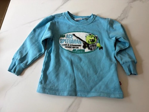 Hellblauer motiv pullover - "motiv",
