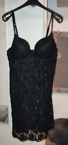 Sexy spitzen negligé - sexy, schwarz