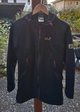 ### Tolle lange Softshell-Jacke von JACK WOLFSKIN Gr.M schwarz TOPZUSTAND ! ###