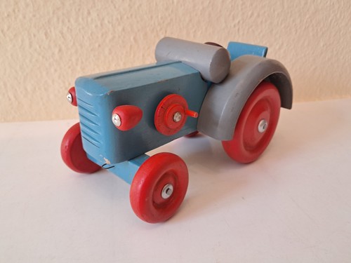 Ddr holzspielzeug traktor - ddr,