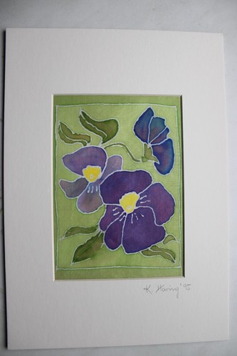 Seidenbild seidenmalerei - seidenbild,