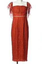 ASOS Spitzenkleid Damen Kleid Gr. DE 38 hellorange Elegant
