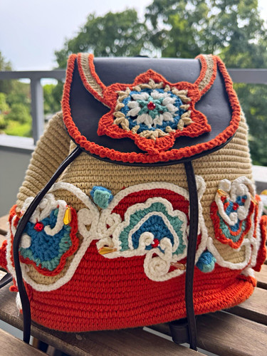 Mama handgehäkelte tasche - handgehäkelte,