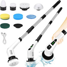 9 in1 360° Spin Elektrische Akku-Reinigungsbürste Duschreinigungsbürste 2 Gänge