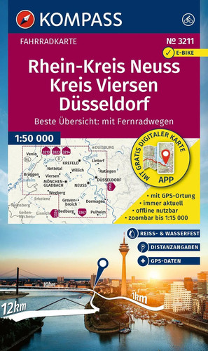 Kompass fahrradkarte 3211 - fahrradkarte,