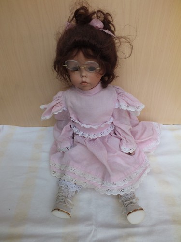 Porzellan puppe hilary - puppe, by