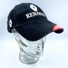 Renault Cap Vintage Kappe Baseballmütze Schirmmütze Schwarz Verstellbar Logo