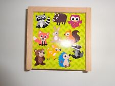 HOLZMEMORY MIT VERSCHIEDENEN TIEREN AUS DEM WALD ```````````````````````````````