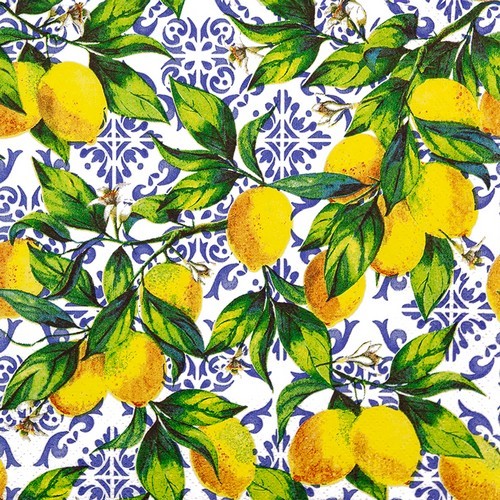 Servietten citrus branches - citrus,
