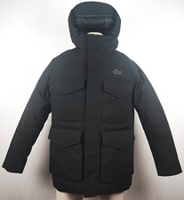 LACOSTE Herren Jacke Parka Winterjacke Kapuze Schwarz Gr.L NEU mit ETIKETT