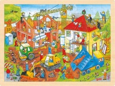 Puzzle BAUSTELLE Hausbau Haus