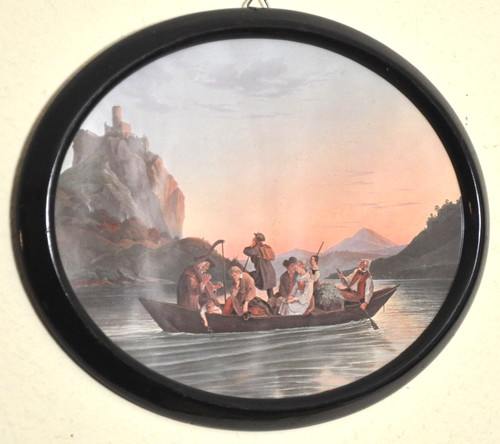 Biedermeier rahmen oval - oval,