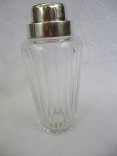 COCKTAILSHAKER  WMF  KRISTALLGLAS GESCHLIFFEN VERSILBERT