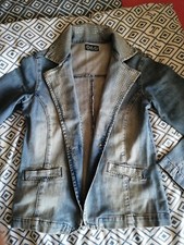 D&G Dolce & Gabbana Jeans Jacke mit Strasssteinen,Größe deutsch. M