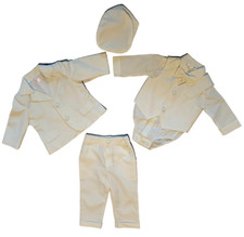 Taufanzug Gr.74 Anzug Baby Taufe Jacke Hemd Hose Fliege Weste Hut 6-9 Mon