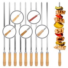 10x Grillspieße Edelstahl