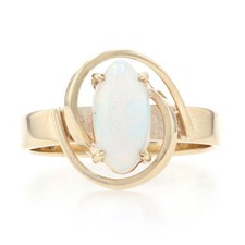 Gelbgold opal solitär bypass - gelbgold,