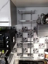 Edelstahl Küchenwandregal u.a. genaupassend für TUPPERWARE Gewürzriesen-u.Zwerge