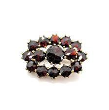 Vintage Granat Brosche 3
