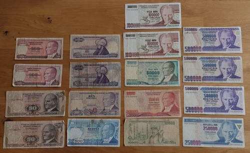 Alte geldscheine türkei - alte,