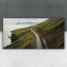 Straße in den isländischen Bergen 100x50 Leinwandbilder Wandbilder XXL Canvas