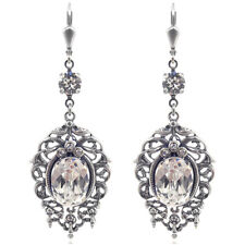 Jugendstil Ohrringe Silber