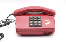 Altes Telefon Posttelefon in rot mit TAE Anschluß Fe TAp 0111 Vintage