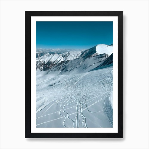 Winter freeride kunstdruck - freeride,