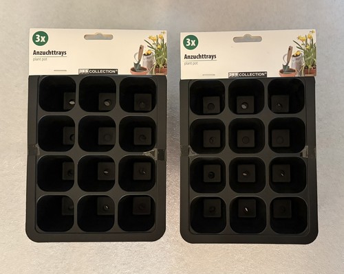 Anzuchttrays mit je 12 - x,