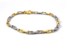 Armband 750 Gelbgold / 950 Platin - 19 cm