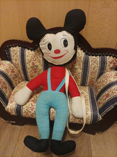 Vintage stoffpuppe mickey - vintage,