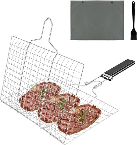Grillkorb edelstahl faltbar - grillkorb,