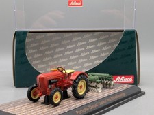 Traktor Modell 1:43 Schuco 02613 Porsche Diesel Junior mit Scheibenegge in OVP
