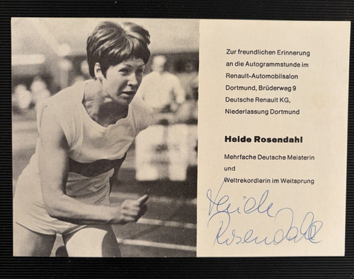 Autogramm heide rosendahl - ak,