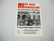 Schlüter Super 1250 VL Traktomobil mit Silence Technik Prospekt 1974