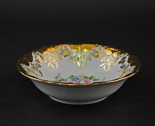 9440047 Kleine Prunk-Schale Kleiber 22 karat vergoldet 13x3,5cm handbemalt