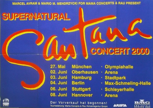 Santana 2000 plakat live - 2000,
