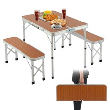 Alu koffertisch bänke - koffertisch, 2