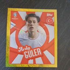 Arda Güler Topps Euro  2024 Sticker  - Parallel Edition Gold  - TUR  PTW