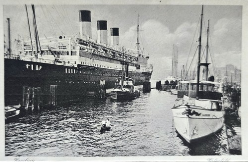 Hamburg hafen 1910er - ak,